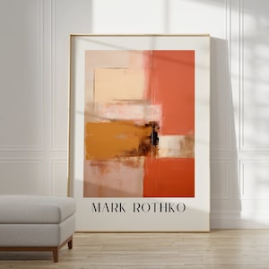 Mark Rothko Poster – Ein Ausstellungsdruck als Einweihungsgeschenk oder Wohnzimmerdekoration, Mark Rothko Druck, Museumsposter, Rothko Print