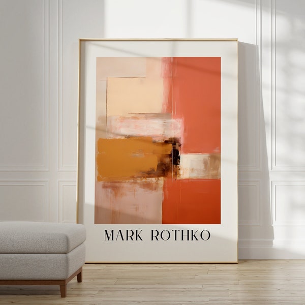 Cartel de Mark Rothko - Una impresión de exposición como regalo de inauguración de la casa o decoración de la sala de estar, impresión de Mark Rothko, cartel del museo, impresión de Rothko