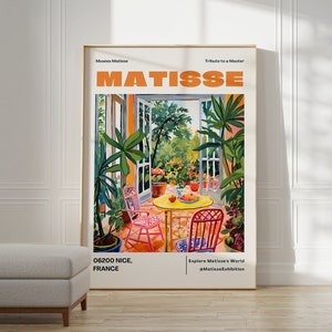 Henri Matisse Poster Ästhetisches Matisse Druck für Moderne Gallerie Ausstellungskunst, Minimalistische neutrale Wandkunst, Matisse Print Bild 1