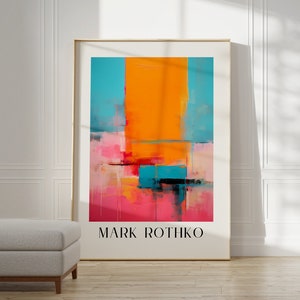 Mark Rothko Poster – Ein Ausstellungsdruck als Einweihungsgeschenk oder Wohnzimmerdekoration, Mark Rothko Druck, Museumsposter, Rothko Print
