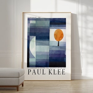 Poster di Paul Klee - Poster della mostra del Museo d'arte | Arte da parete della Galleria Paul Klee | Paul Klee Stampa | Manifesto della mostra d'arte astratta