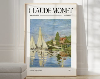 Claude Monet Poster - Monet Musea Poster als muurkunst voor esthetische kamerdecoratie | Claude Monet print als cadeau voor vrienden