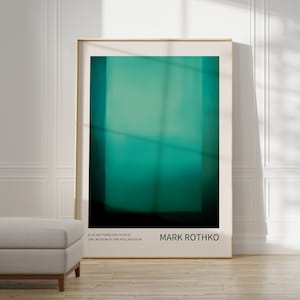 Mark Rothko Poster - A Exhibition Print as Housewarming Gift or Livingroom Decor, Mark Rothko Print, Birthday Gift Idea, Museum Poster