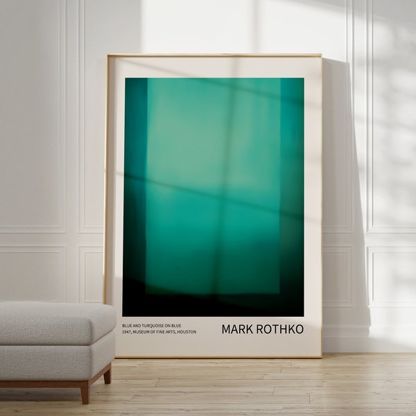 Mark Rothko Poster – Ein Ausstellungsdruck als Einweihungsgeschenk oder Wohnzimmerdekoration, Mark Rothko Druck, Museumsposter, Rothko Print