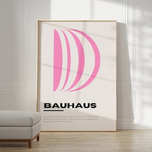 Bauhaus Poster - Abstract Wall Art, Bauhaus Print, Museum Bauhaus Print, Modern Bauhaus Art, Gift Idea, Geometric Wall Art Exhibition Print