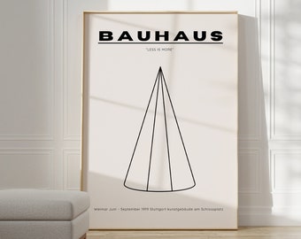 Bauhaus Poster - Abstract Wall Art, Bauhaus Print, Museum Bauhaus Print, Modern Bauhaus Art, Gift Idea, Geometric Wall Art Exhibition Print