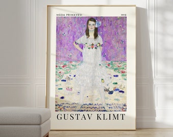 Gustav Klimt Poster - Exhibition Modern Home Decor Poster | Gustav Klimt Print | Klimt Museum Painting | Klimt Living Room Decor | Klimt Art