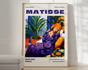 Henri Matisse Print - Colorful Wall Art, Aesthetic Room Decor, Matisse Poster for Modern Gallery Exhibition Art, Matisse Cut outs Gift Idea