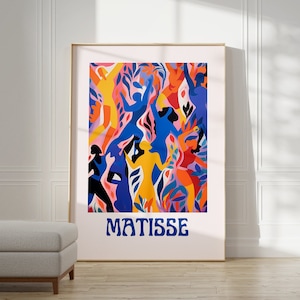 Henri Matisse Print - Aesthetic Matisse Poster for Modern Gallery Exhibition Art, Minimalist Neutral Wall Art, Matisse Cut outs Gift Idea