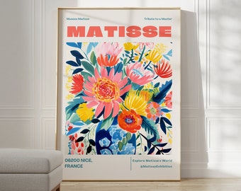Henri Matisse Print - Colorful Wall Art, Aesthetic Room Decor, Matisse Poster for Modern Gallery Exhibition Art, Matisse Cut outs Gift Idea