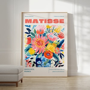Henri Matisse Print - Colorful Wall Art, Aesthetic Room Decor, Matisse Poster for Modern Gallery Exhibition Art, Matisse Cut outs Gift Idea