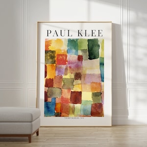 Poster di Paul Klee - Poster della mostra del Museo d'arte | Arte da parete della Galleria Paul Klee | Paul Klee Stampa | Manifesto della mostra d'arte astratta