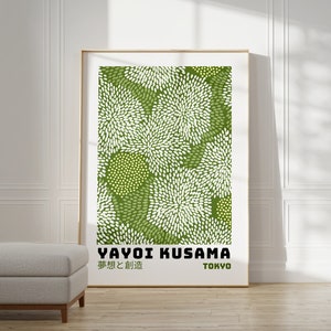 Yayoi Kusama Poster - Abstract Yayoi Kusama Print as Japanese Wall Art - Yayoi Kusama Inspired Japanese Gallery Wall Art - Home Wall Decor