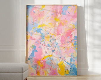 Jackson Pollock Poster - Maximalist Wall Decor | Abstract Art Poster |  | Trendy Modern Painting | Cool Home Art | Jackson Pollock Print