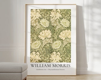 William Morris Poster | William Morris Print | Mid Century Modern Art  | Aesthetic Room Decor Flower Market Poster | Modern Wall Art