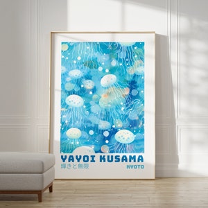 Yayoi Kusama Poster - Abstract Yayoi Kusama Print as Japanese Wall Art - Yayoi Kusama Inspired Japanese Gallery Wall Art - Home Wall Decor