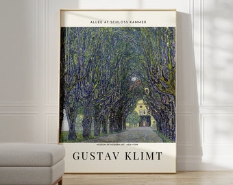 Gustav Klimt Poster - Exhibition Modern Home Decor Poster | Gustav Klimt Print | Klimt Museum Painting | Klimt Living Room Decor | Klimt Art