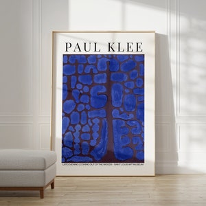 Poster di Paul Klee - Poster della mostra del Museo d'arte | Arte da parete della Galleria Paul Klee | Paul Klee Stampa | Manifesto della mostra d'arte astratta