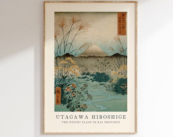 Utagawa Hiroshige Poster, Japanische Wandkunst, Ausstellungsgaleriewand, Hiroshige Druck, japanischer Print, berühmter Japandi Kunstdruck
