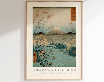 Utagawa Hiroshige Poster, Japanische Wandkunst, Ausstellungsgaleriewand, Hiroshige Druck, japanischer Print, berühmter Japandi Kunstdruck