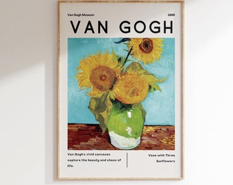Vincent Van Gogh Poster - Modern Exhibition Wall Art, Van Gogh Print as Classic Art Painting, Impressionist Print as Trendy Home Decor
