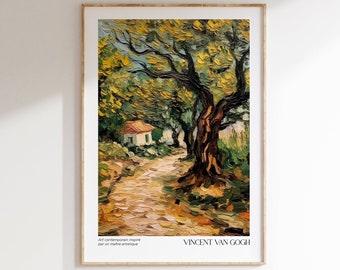 Vincent Van Gogh Poster - Modern Exhibition Wall Art, Van Gogh Print as Classic Art Painting, Impressionist Print as Trendy Home Decor
