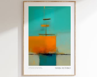 Mark Rothko Poster - A Exhibition Print as Housewarming Gift or Livingroom Decor, Mark Rothko Print, Birthday Gift Idea, Museum Poster