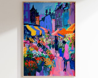 Affiche inspirée d’Henri Matisse, impression Matisse encadrée colorée, impression d’art Matisse, affiche rétro de salon, art mural esthétique