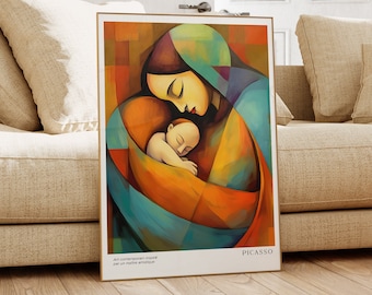 Pablo Picasso Poster, Abstract Vintage Art Print, Minimalist Gift Idea, Famous Artist Print, Gallery Picasso Print, Exhibition Line Art