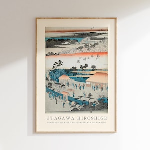 Utagawa Hiroshige Poster - Japanese Wall Art, Exhibition Gallery Wall, Hiroshige Print as Japanese Poster, Japandi Poster, Popular Art