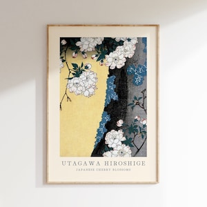 Utagawa Hiroshige Poster - Japanese Wall Art, Exhibition Gallery Wall, Hiroshige Print as Japanese Poster, Japandi Poster, Popular Art