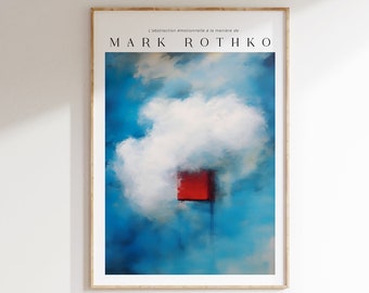 Mark Rothko Poster - A Exhibition Print as Housewarming Gift or Livingroom Decor, Mark Rothko Print, Birthday Gift Idea, Museum Poster