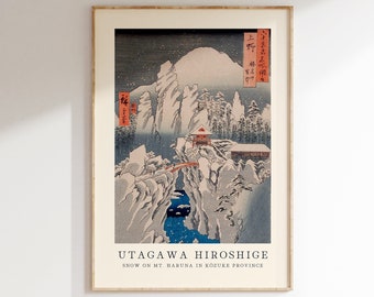 Utagawa Hiroshige Poster, Japanse kunst aan de muur, tentoonstelling Gallery Wall, Hiroshige Print, Japanse print, beroemde Japandi Art Print