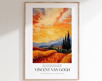 Vincent Van Gogh Poster - Modern Exhibition Wall Art, Van Gogh Print as Classic Art Painting, Impressionist Print as Trendy Home Decor