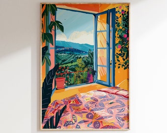 Affiche inspirée d’Henri Matisse, impression encadrée d’Henri Matisse, impression d’art Matisse, affiche rétro de salon, art mural esthétique Matisse