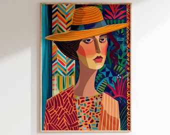 Affiche inspirée d’Henri Matisse, impression encadrée d’Henri Matisse, impression d’art Matisse, affiche rétro de salon, art mural esthétique Matisse