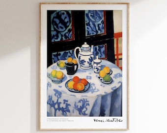 Henri Matisse Print - Aesthetic Matisse Poster for Modern Gallery Exhibition Art, Minimalist Neutral Wall Art, Matisse Cut outs Gift Idea