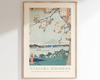 Utagawa Hiroshige Poster - Japanese Wall Art, Exhibition Gallery Wall, Hiroshige Print as Japanese Poster, Japandi Poster, Popular Art