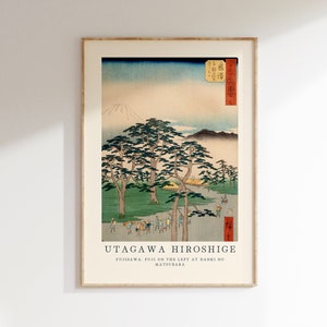 Utagawa Hiroshige Poster - Japanese Wall Art, Exhibition Gallery Wall, Hiroshige Print as Japanese Poster, Japandi Poster, Popular Art