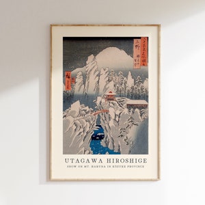 Utagawa Hiroshige Poster - Japanese Wall Art, Exhibition Gallery Wall, Hiroshige Print as Japanese Poster, Japandi Poster, Popular Art