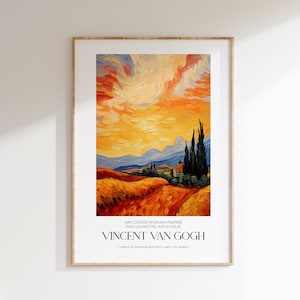 Poster di Vincent Van Gogh - Arte moderna da parete per esposizione, stampa di Van Gogh come pittura d'arte classica, decorazione per la casa impressionista