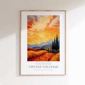 Vincent Van Gogh Poster - Modern Exhibition Wall Art, Van Gogh Print as Classic Art Painting, Impressionist Print as Trendy Home Decor