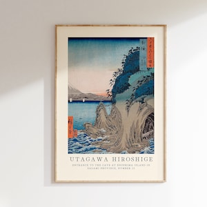 Utagawa Hiroshige Poster - Japanese Wall Art, Exhibition Gallery Wall, Hiroshige Print as Japanese Poster, Japandi Poster, Popular Art