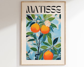 Henri Matisse Print - Modern Gallery Exhibition Art, Aesthetic Matisse Poster, Minimalist Floral Wall Art, Colorful Classic Art Home Decor