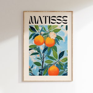 Henri Matisse Print - Modern Gallery Exhibition Art, Aesthetic Matisse Poster, Minimalist Floral Wall Art, Colorful Classic Art Home Decor