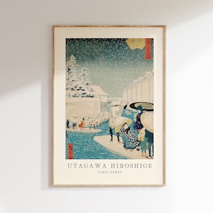 Utagawa Hiroshige Poster - Japanese Wall Art, Exhibition Gallery Wall, Hiroshige Print as Japanese Poster, Japandi Poster, Popular Art