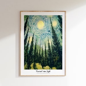 Vincent Van Gogh Poster - Modern Exhibition Wall Art, Van Gogh Print as Classic Art Painting, Impressionist Print as Trendy Home Decor