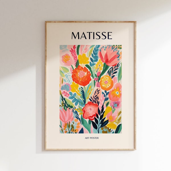 Henri Matisse Poster - Moderne Gallerie Ausstellungskunst, Ästhetischer Matisse Druck, Minimalistische Florale Wandkunst, Matisse Print