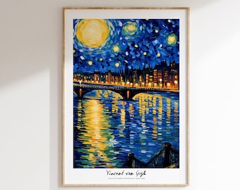 Vincent Van Gogh Poster - Modern Exhibition Wall Art, Van Gogh Print as Classic Art Painting, Impressionist Print as Trendy Home Decor