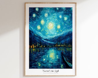 Vincent Van Gogh Poster - Modern Exhibition Wall Art, Van Gogh Print as Classic Art Painting, Impressionist Print as Trendy Home Decor